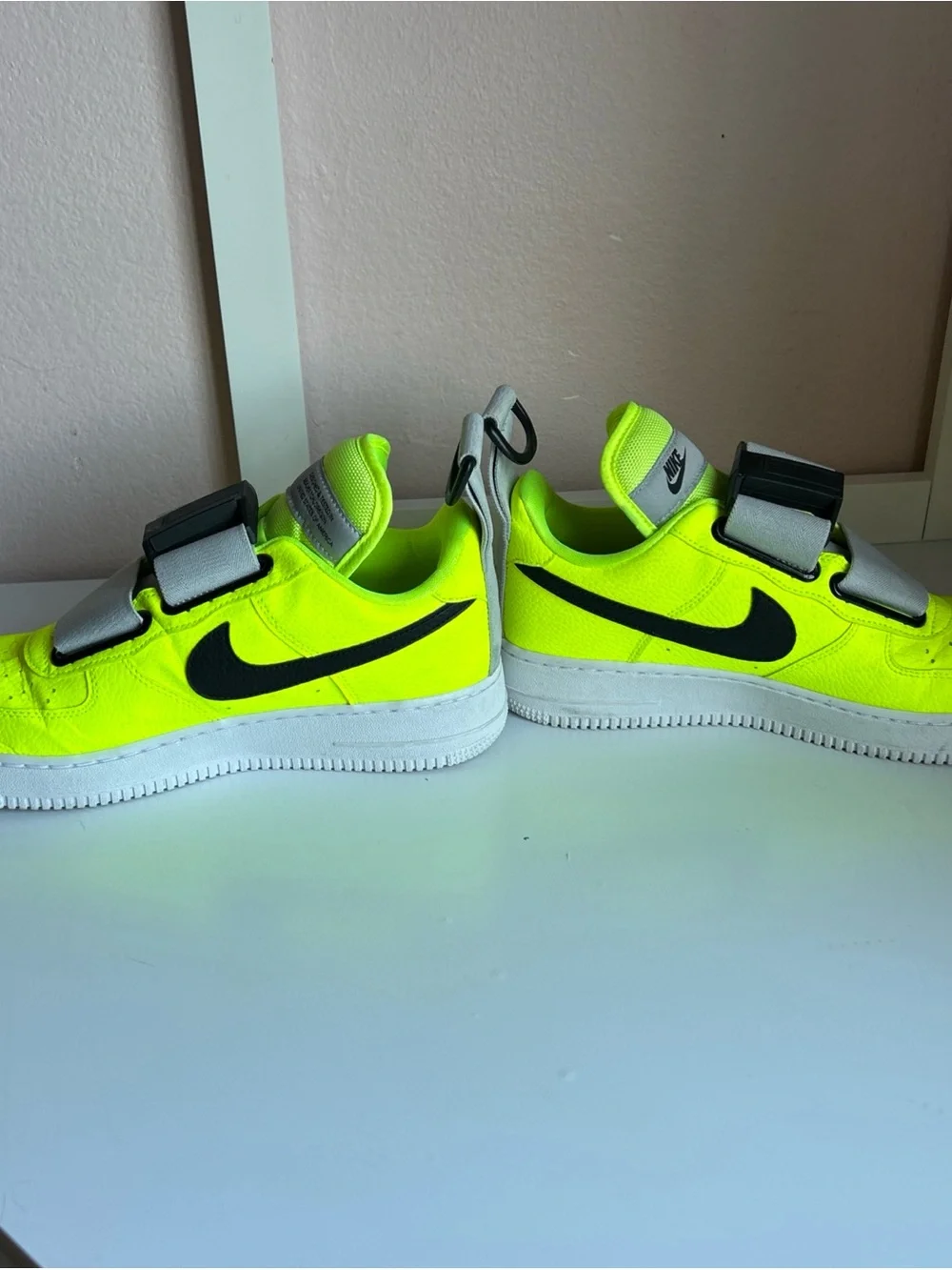 Nike Air Force 1 Utility Volt/Black Hook & Loop Sneakers | Men’s Size 8